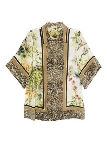 Cămașă Elie Saab din șifon cu imagine