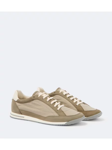 Sneakerși Brunello Cucinelli din piele bej