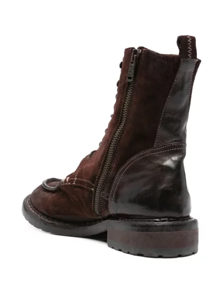 Botine King Tartufoli cu șireturi din piele de căprioară maro