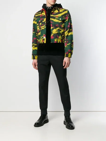 Maskáčová zkrácená bunda Jean Paul Gaultier Pre-owned zelená