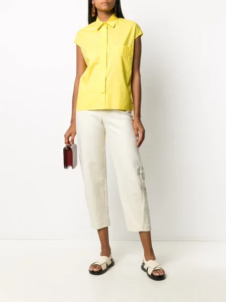 Košile Hermès Pre-owned bez rukávů žlutá