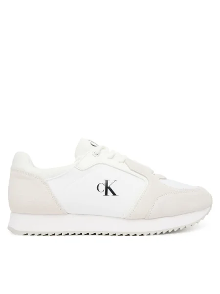 Calvin Klein Jeans Sneakers Runner Laceup Sock Mg Mix alb