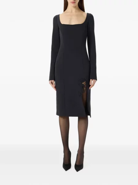 Миди рокля Blumarine черно