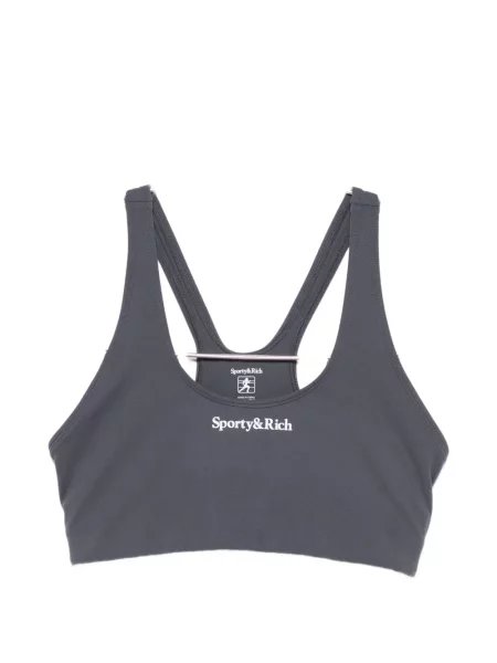Sutien sport Sporty & Rich cu imagine gri