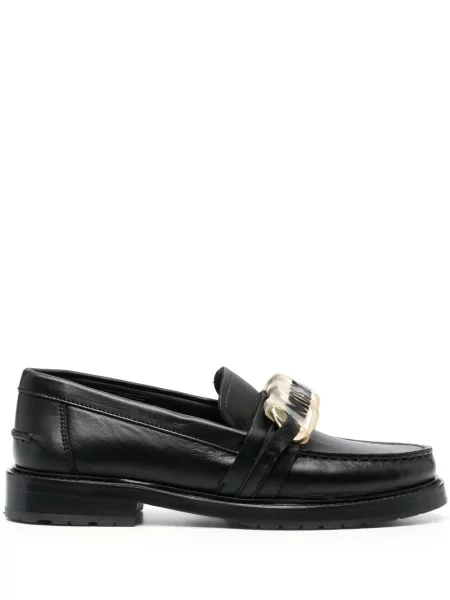 Pantofi loafer Moschino din piele negru