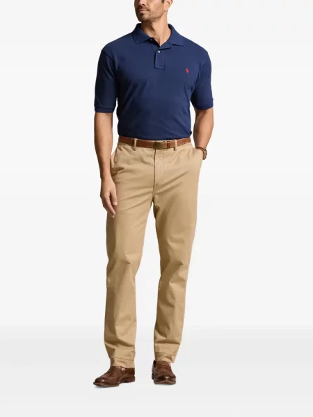 Pulover Polo Ralph Lauren de catifea cord cu glugă cu broderie alb