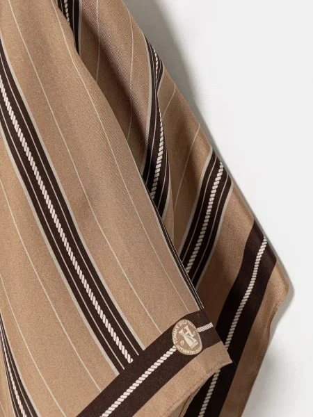 Tommy Hilfiger apaszka jedwabna beżowa