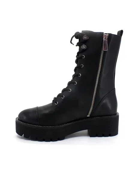 Botki Michael Kors skórzane na platformie czarne