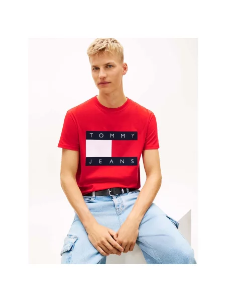 Majica Tommy Jeans crvena
