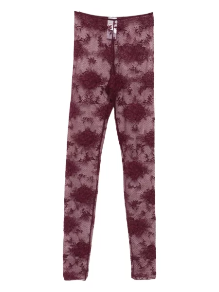 Leggings The Andamane cu model floral din dantelă
