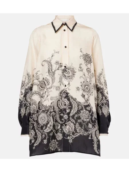 Cămașă Zimmermann de mătase cu model paisley