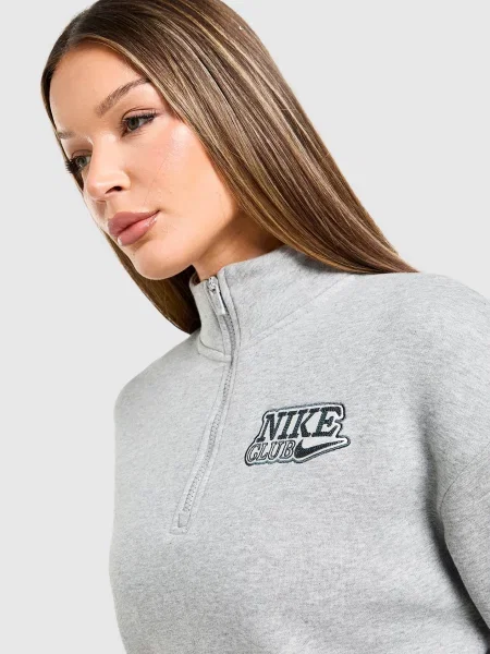 Nike Bluza Rozpinana W Nsw Flc Zip szara