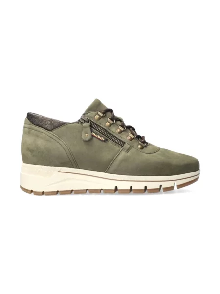 Lniane sneakersy Mephisto zielone