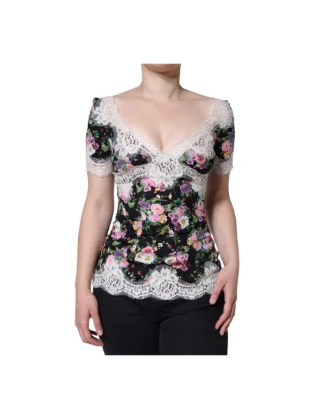 Bluzka Dolce And Gabbana z krótkim rękawem