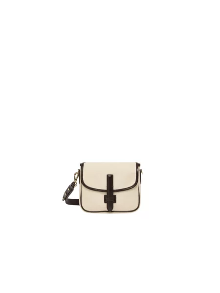 Torebka crossbody Weekend Max Mara skórzana biała