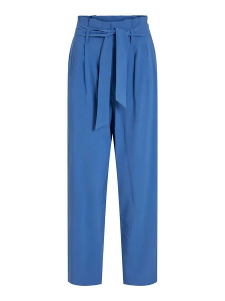 VILA Pantaloni cutați albastru