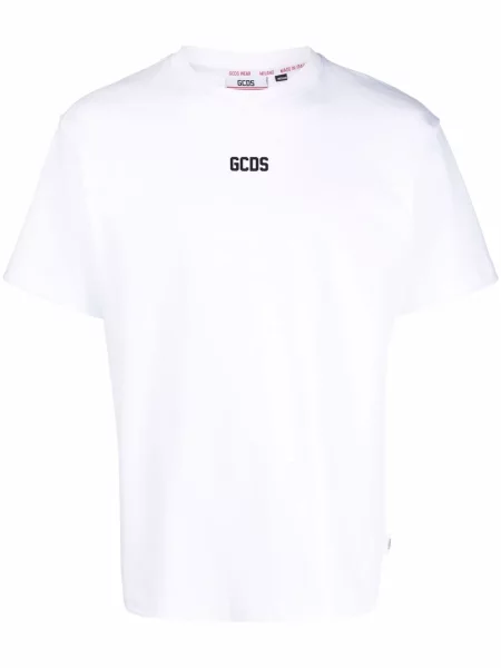 Tricou Gcds cu imagine scurt alb