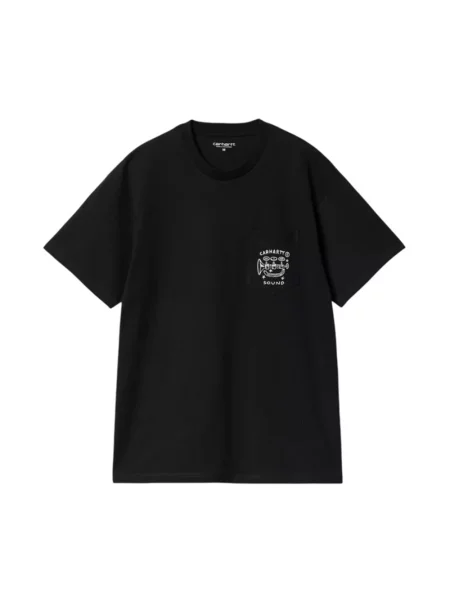 Carhartt WIP S/S Fragments Pocket T-Shirt Black Mężczyźni Koszulki Carhartt WIP Size: M czarny