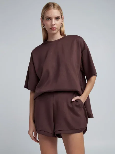 BWLDR Pantaloni Billy ciocolatiu