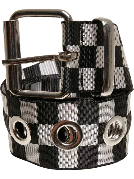 Kostkovaný pásek Urban Classics bílý