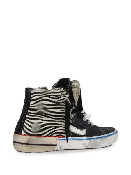 Sneakerși Paul Easterlin cu imagine cu model zebră negru