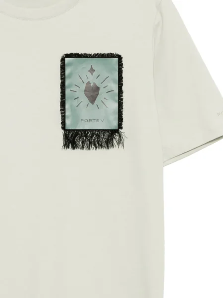 Majica Ports V s uzorkom srca zelena