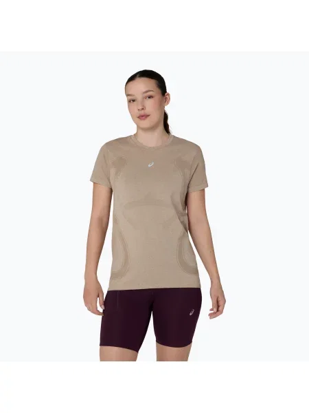 Tricou de alergare pentru femei Asics Road Seamless Ss Top greige