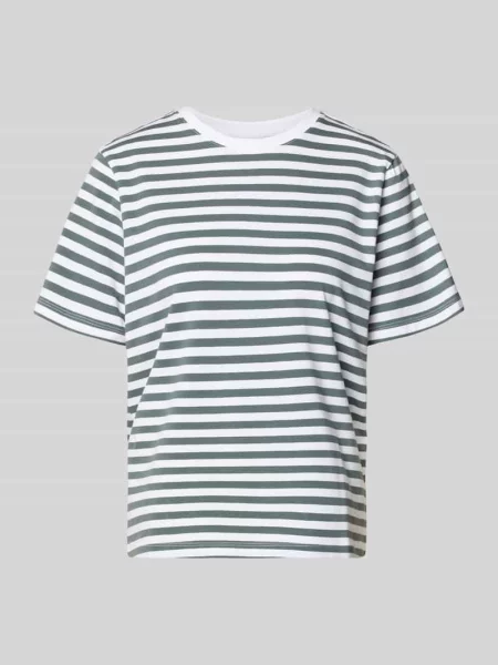T-shirt z okrągłym dekoltem model NORA' Vila