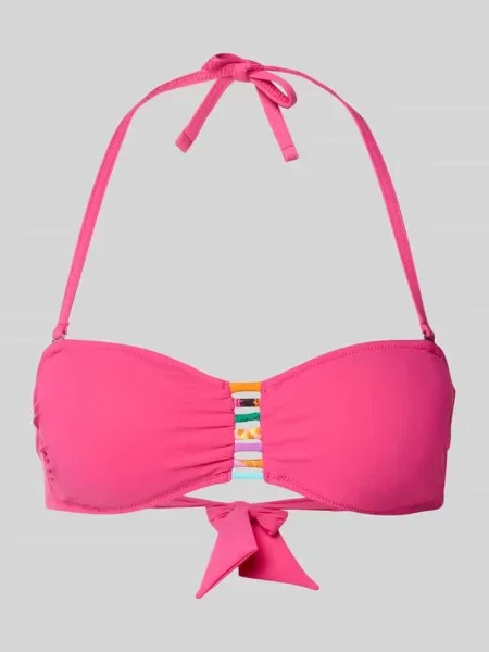 Góra bikini z ozdobnym obszyciem Model Zino' Banana Moon różowy