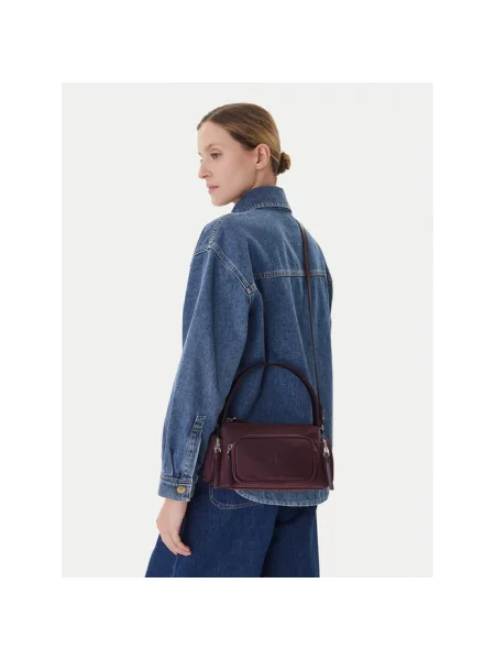 Calvin Klein torebka fioletowy bordowa