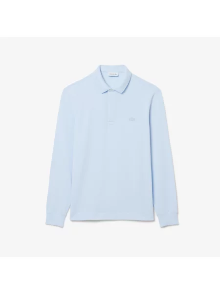 Lacoste Paris Koszulka Polo Z Długim Rękawem Regularny Krój niebieska