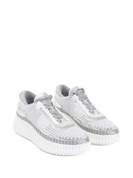 Sneakerși Chloé Nama cu platformă gri