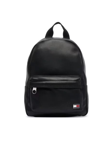 Tommy Jeans plecak z imitacji skóry czarny