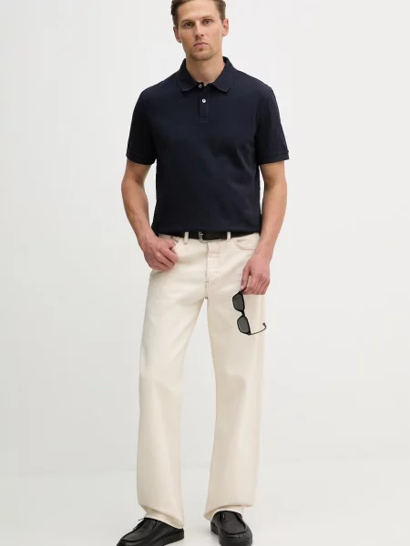 Guess Tricou polo Bleumarin