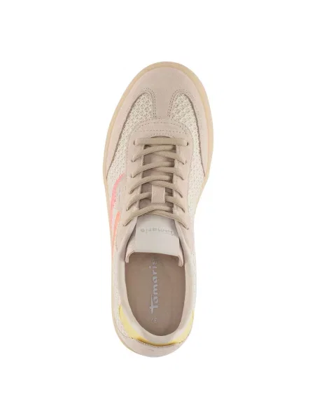 Sneakerși Tamaris bej