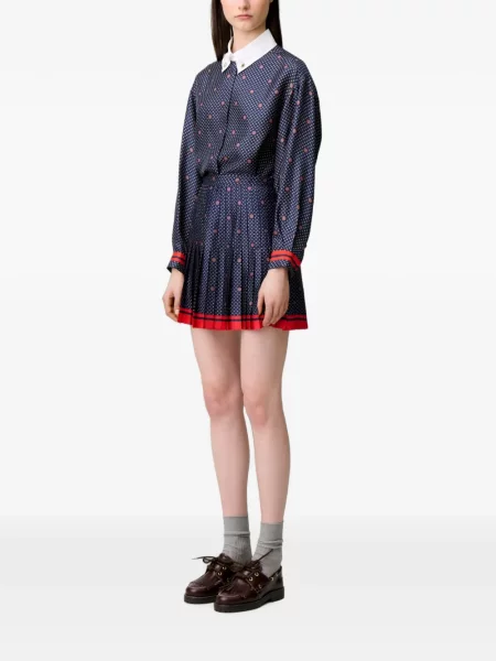 Fusta mini Claudie Pierlot albastru
