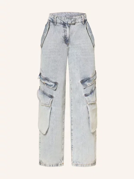Wrstbhvr Cargo Džíny Blake faded blue modré