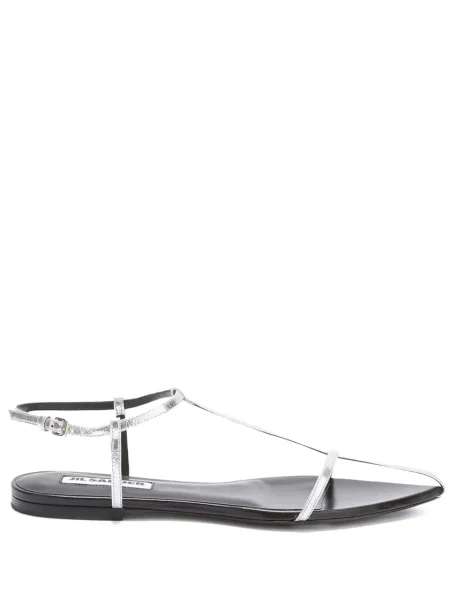 Sandale Jil Sander din piele gri