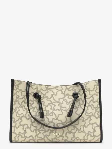 Tous kabelka typu shopper dámska z imitácie kože béžová