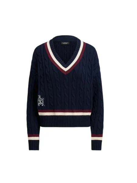 Ralph Lauren Swetry Kobieta L Tedurph Long Sleeve Pullover Lauren Ralph Lauren niebieski