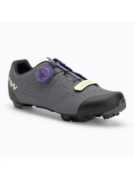 Дамски обувки за MTB колоездене Northwave Razer dark grey/dark purple сиво