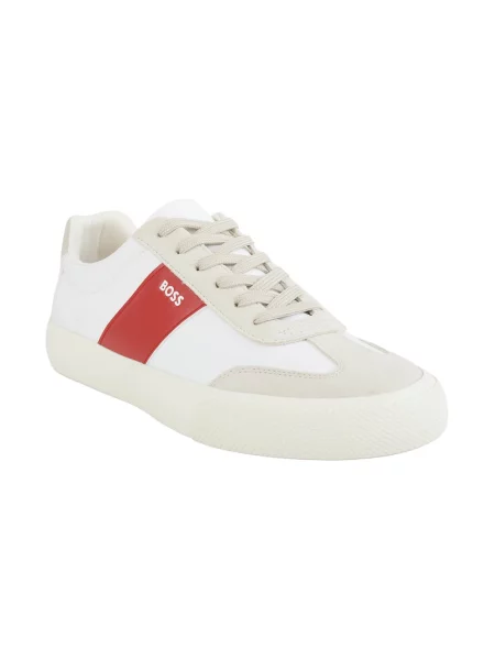 Sneakersy Boss skórzane białe