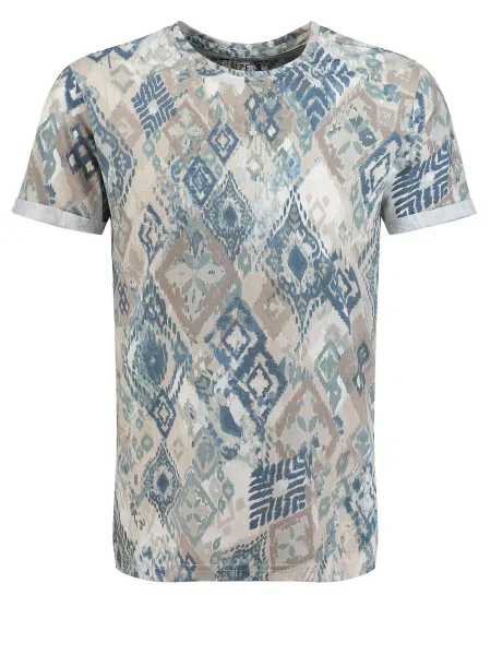 Key Largo Tricou CANCUN albastru / gri alb