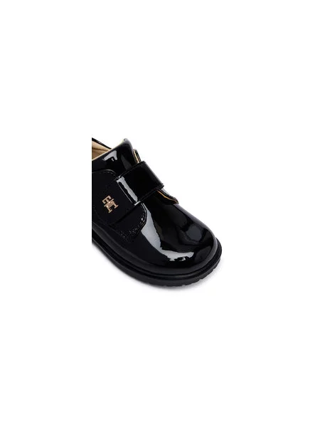 Polobotky Tommy Hilfiger Low Cut Velcro černá