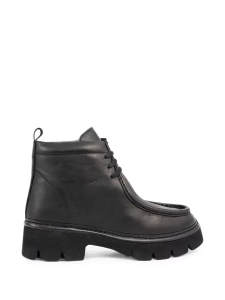 Botine Sergio Moretti Firenze cu șireturi din dantelă chunky negru