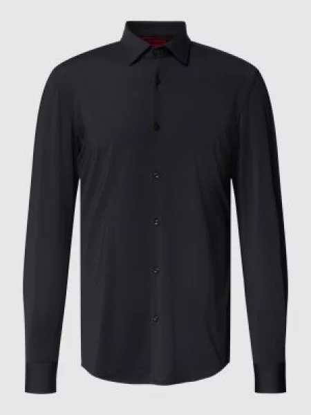 Koszula biznesowa o kroju slim fit model ‘KENNO’ Hugo czarna