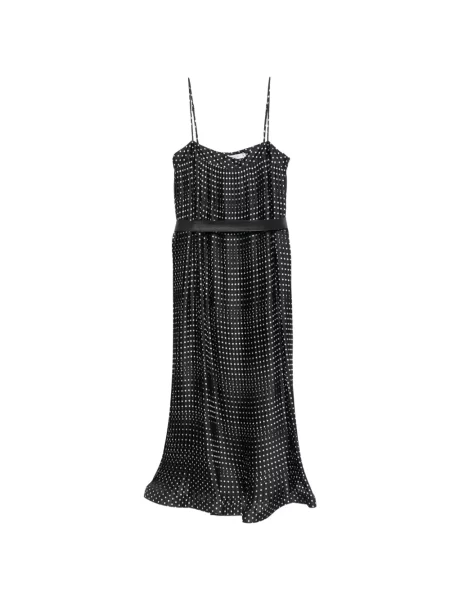 Rochie midi Simona Corsellini cu buline negru