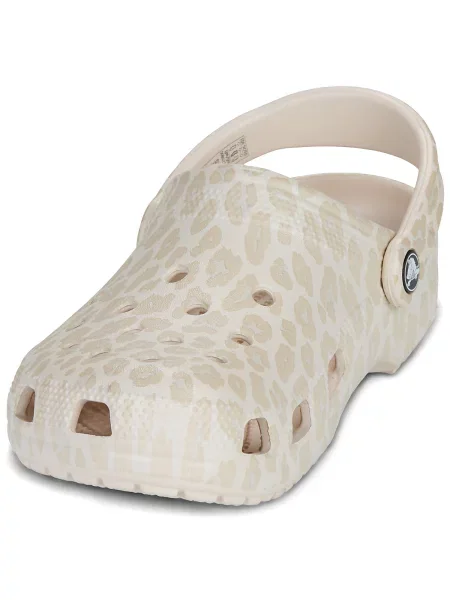Klasične natikače Crocs s životinjskim uzorkom bež