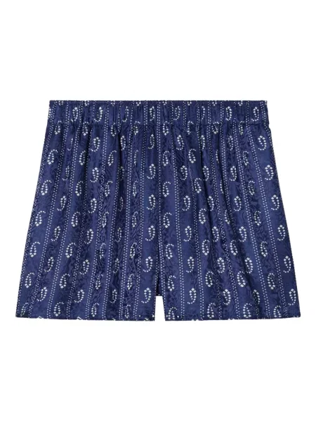 Krótkie szorty Tory Burch niebieskie