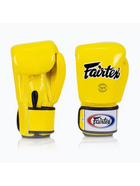 Rękawice bokserskie Fairtex Universal "Tight-Fit" Design yellow żółte